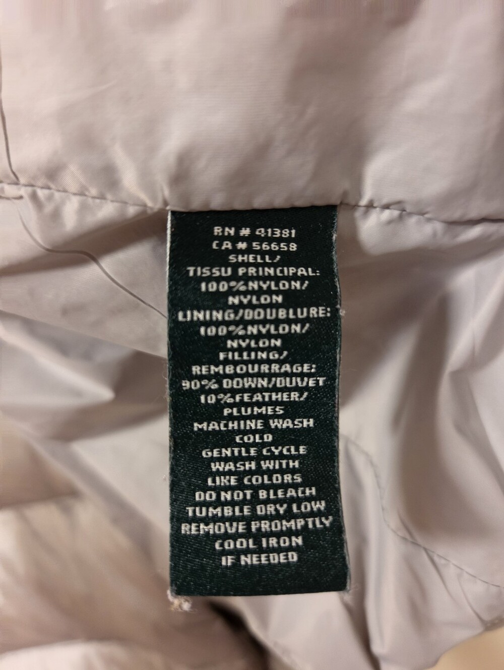 Lauren Ralph Lauren Down Puffer Vest Silver Grey Double Breasted Small - Picture 8 of 11